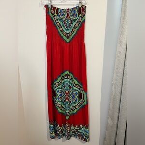 Speed Control Boho Maxi Dress size M